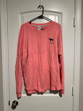 Victoria's Secret PINK Long Sleeve Coral Top